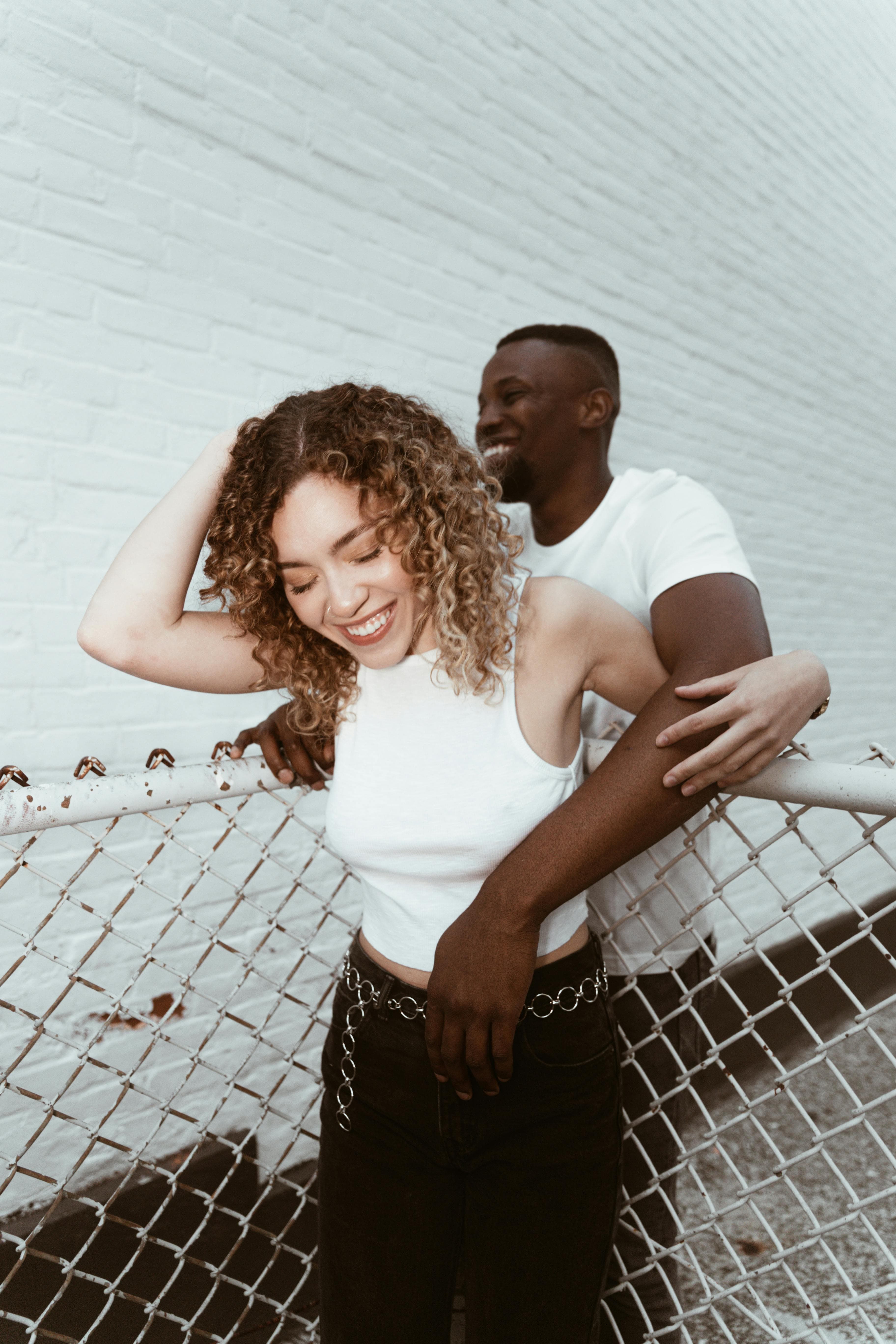 Happy couple together